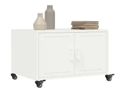 Best Mesa de centro | Mesa de apoio 68x50x43.5 cm aço Branco