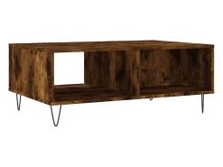 Outlet Mesa de centro | Mesa de apoio 90x60x35 cm derivados de madeira carvalho fumado Castanho
