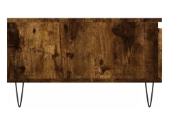 Outlet Mesa de centro | Mesa de apoio 90x60x35 cm derivados de madeira carvalho fumado Castanho