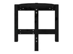 Mesa De Centro*vidaxl Mesa de centro Ø 52,5x45 cm madeira de pinho maciça Preto