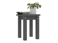 Clearance Mesa de centro Ø 35x35 cm madeira de pinho maciça PT306206 Cinzento
