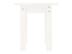 Mesa De Centro*vidaxl Mesa de centro Ø 35x35 cm madeira de pinho maciça Branco