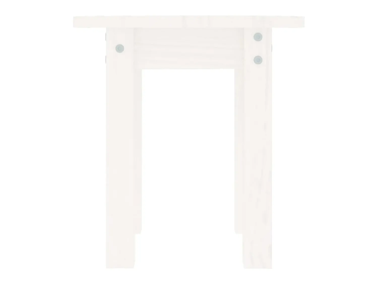 Mesa De Centro*vidaxl Mesa de centro Ø 35x35 cm madeira de pinho maciça Branco