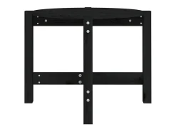 Mesa De Centro*vidaxl Mesa de centro Ø 62,5x45 cm madeira de pinho maciça Preto