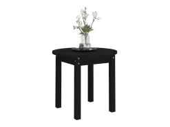 Mesa De Centro*vidaxl Mesa de centro Ø 45x40 cm madeira de pinho maciça Preto