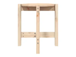 Hot vidaxl Mesa de centro Ø 42,5x45 cm madeira de pinho maciça Natural claro