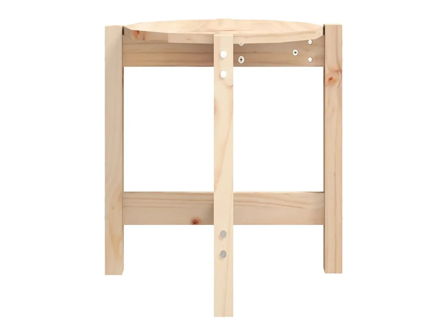 Hot vidaxl Mesa de centro Ø 42,5x45 cm madeira de pinho maciça Natural claro