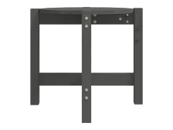 Mesa De Centro|vidaxl Mesa de centro Ø 52,5x45 cm madeira de pinho maciça Cinzento