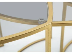 Dmora Mesa de centro Adrian, Mesa de centro baixa, Porta-revistas para sofá, Prateleira de sala, 60x60 h50 cm,^ Mesa De Centro