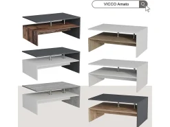 Mesa De Centro*Vicco Mesa de centro antracite 90x52.6x42.2 amato Cinza antracite