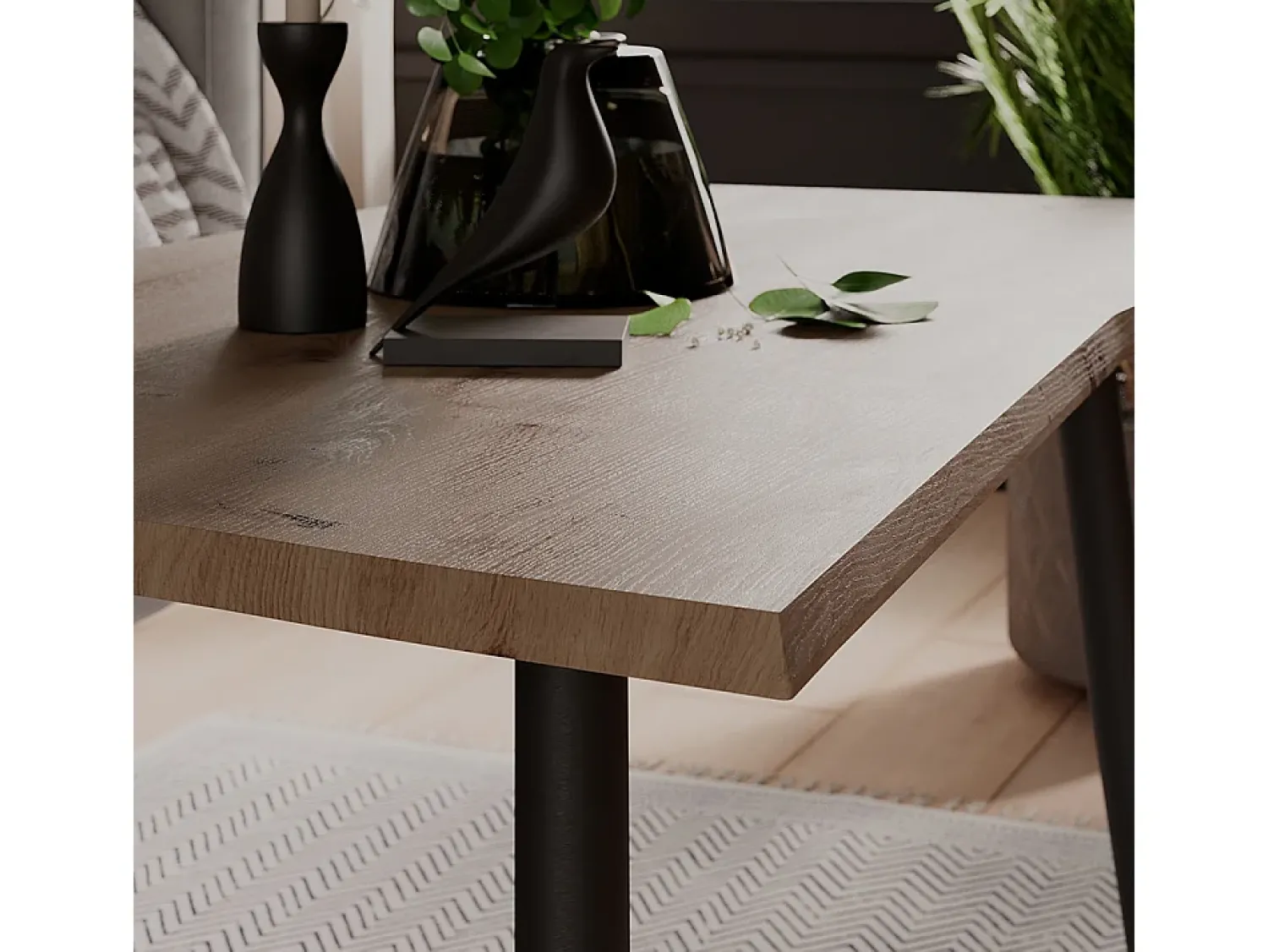 Mesa De Centro|Vicco Mesa de centro artesão 90x50x40 yan Natural claro
