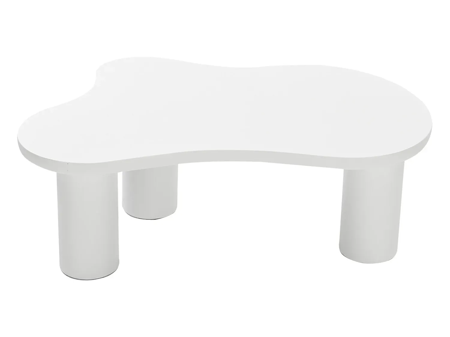 Mesa De Centro*Hauss Spole Mesa de centro branca em forma de nuvem - MDF e PVC Branco