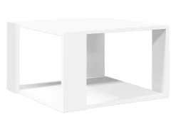 Mesa De Centro*vidaxl Mesa de centro branca 51,5x51,5x30 cm madeira projetada Branco
