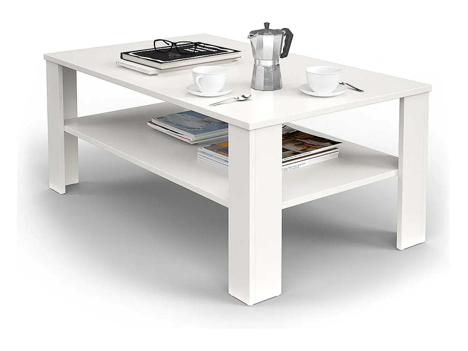 Mesa De Centro|Vicco Mesa de centro 100x60x42 Branco