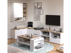 Mesa De Centro|Vicco Mesa de centro /sonoma 100x55x42 wido Branco