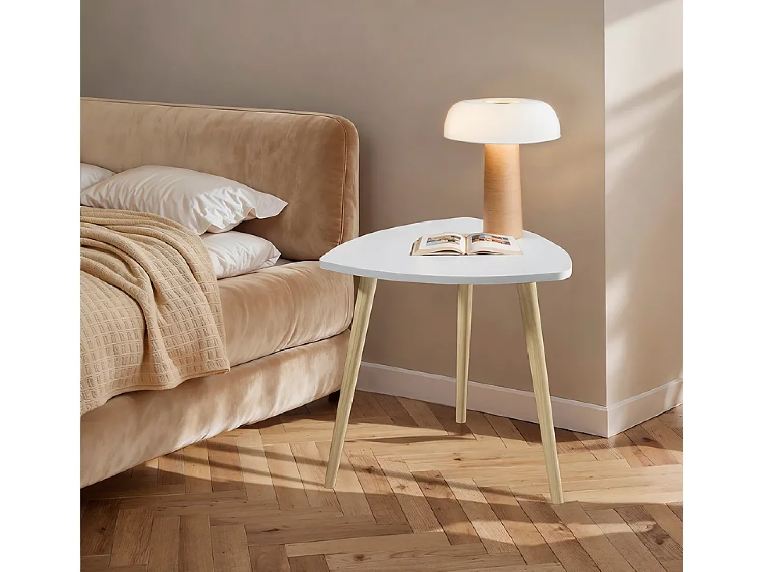 Mesa De Centro*Vicco Mesa de centro /sonoma 60x60x50 twino Branco