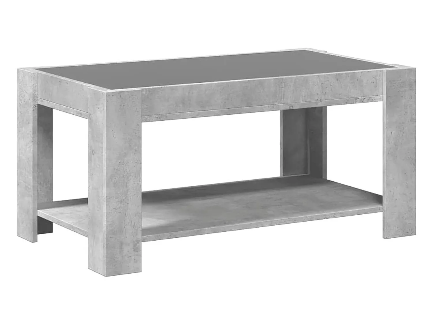 Mesa De Centro|vidaxl Mesa de centro c/ LEDs 93x53x45 derivados de madeira Cinzento
