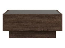 Mesa De Centro*vidaxl Mesa de centro c/ LEDs 70x50x30 cm derivados de madeira Natural claro