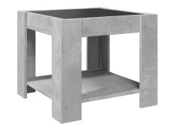 Mesa De Centro*vidaxl Mesa de centro c/ LEDs 53x53x45 derivados de madeira Cinzento