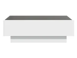 Mesa De Centro*vidaxl Mesa de centro c/ LEDs 90x50x30 cm derivados de madeira Branco