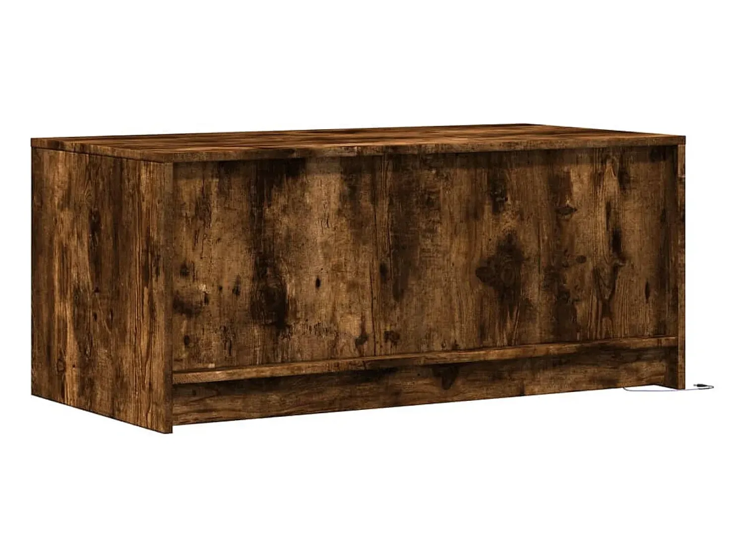 Mesa De Centro|vidaxl Mesa de centro c/ luzes LED derivados madeira carvalho fumado Natural claro