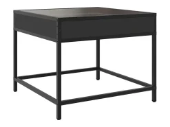 Mesa De Centro|vidaxl Mesa de centro c/ luzes LED Infinity 50x50x41 cm Preto