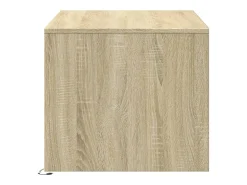 Hot vidaxl Mesa de centro c/ luzes LED derivados madeira carvalho sonoma Natural claro