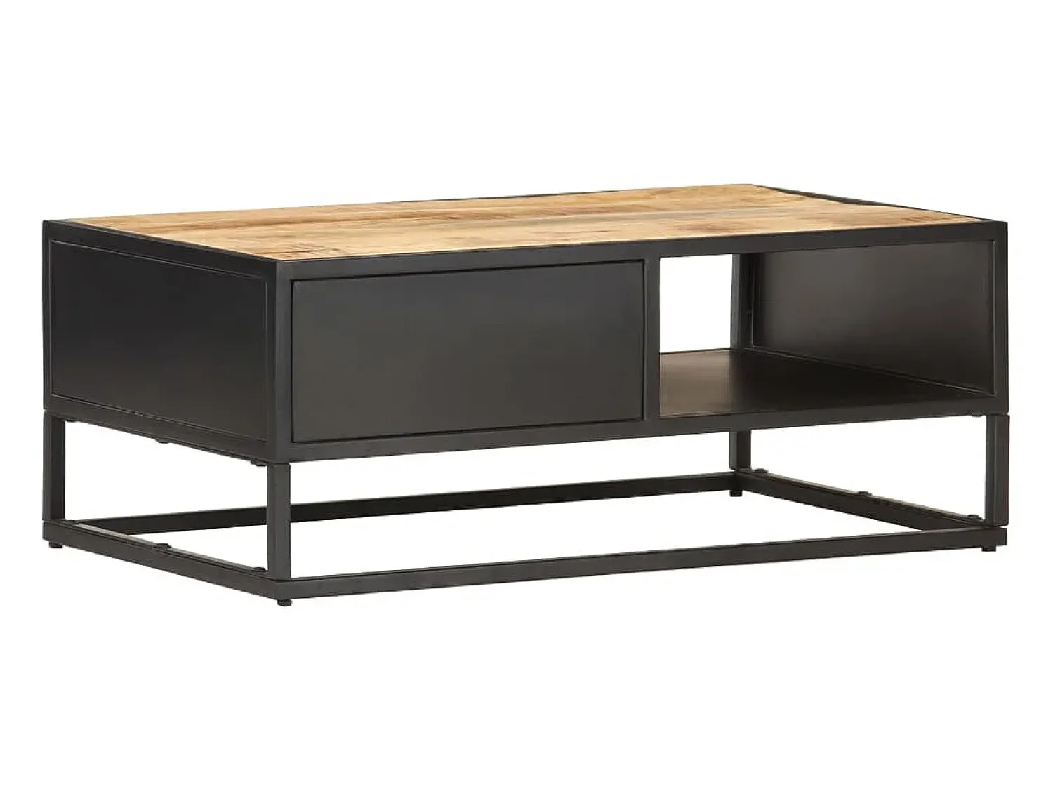 Mesa De Centro| Mesa de centro c/ porta esculpida 90x55x36 cm mangueira áspera PT714218 Castanho