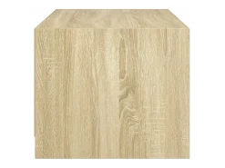 Mesa De Centro|vidaxl Mesa de centro c/ portas de vidro 68x50x42 cm carvalho sonoma Natural claro