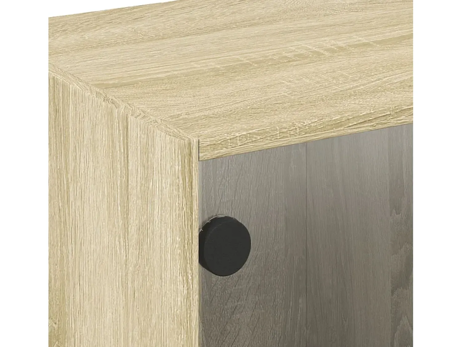 Mesa De Centro|vidaxl Mesa de centro c/ portas de vidro 68x50x42 cm carvalho sonoma Natural claro