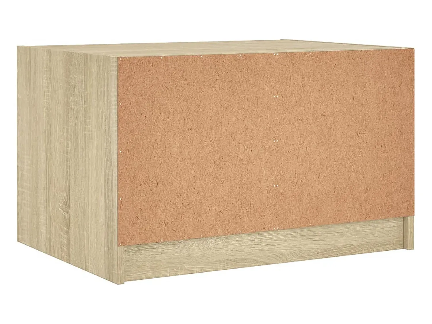 Mesa De Centro|vidaxl Mesa de centro c/ portas de vidro 68x50x42 cm carvalho sonoma Natural claro