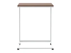 Outlet Mesa de centro c/ rodas 55x35x70 cm derivados de madeira branca PT326081 Branco