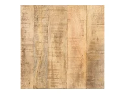 Mesa de centro c/ rodas 40x40x42 cm madeira de mangueira áspera PT227979^ Mesa De Centro