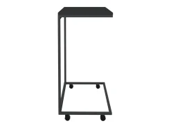 Mesa De Centro* Mesa de centro c/ rodas 55x35x70 cm derivados de madeira preta PT578036 Preto