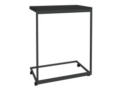 Mesa De Centro* Mesa de centro c/ rodas 55x35x70 cm derivados de madeira preta PT578036 Preto