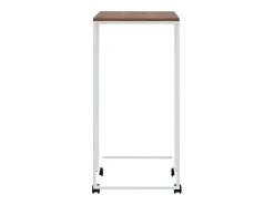 Mesa De Centro* Mesa de centro c/ rodas 40x30x63,5cm derivados de madeira branca PT249035 Branco