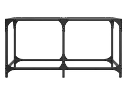Mesa De Centro|vidaxl Mesa de centro c/ topo em vidro 78,5x40x40 cm aço Transparente