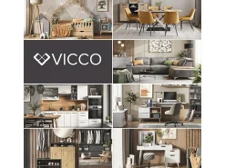 Vicco Mesa de centro carvalho goldkraft 80x45x80 movira^ Mesa De Centro