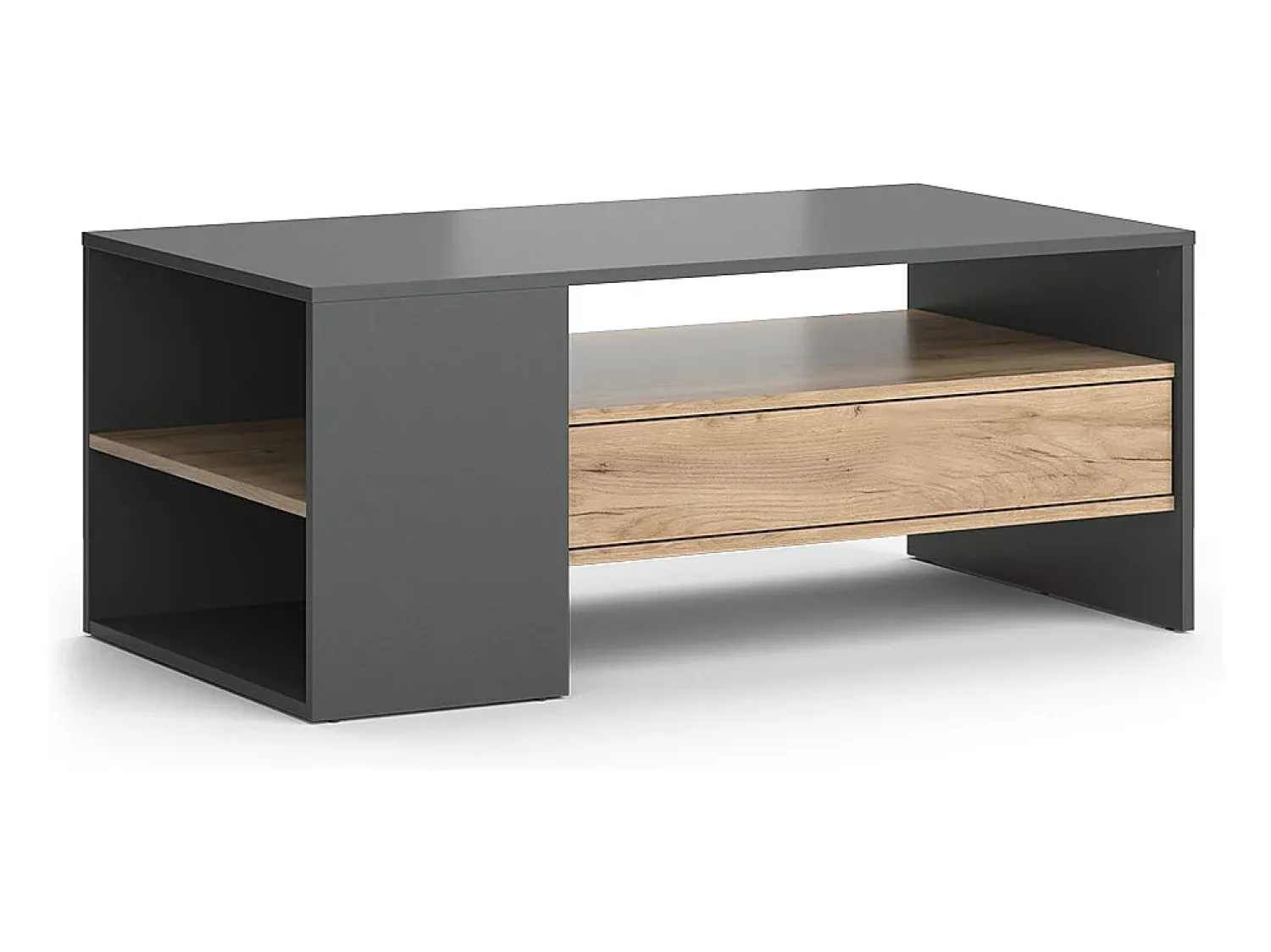 Mesa De Centro|Vicco Mesa de centro carvalho goldkraft 110x60x45.5 fabien Natural escuro