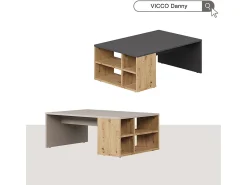 Mesa De Centro|Vicco Mesa de centro caxemira 90x60x33.6 danny Bege