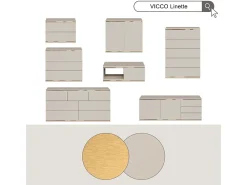 Mesa De Centro*Vicco Mesa de centro caxemira 90x50x34 linette Bege