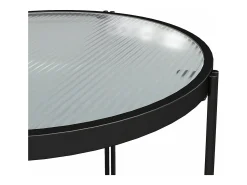 Mesa De Apoio|Dorel Home Mesa de centro com 1 gaveta em pinho natural Preto