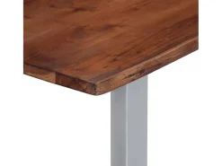 Mesa de centro com arestas vivas 115x60x40 cm acácia maciça PT145612^ Mesa De Centro