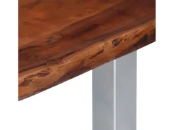 Mesa de centro com arestas vivas 115x60x40 cm acácia maciça PT145612^ Mesa De Centro