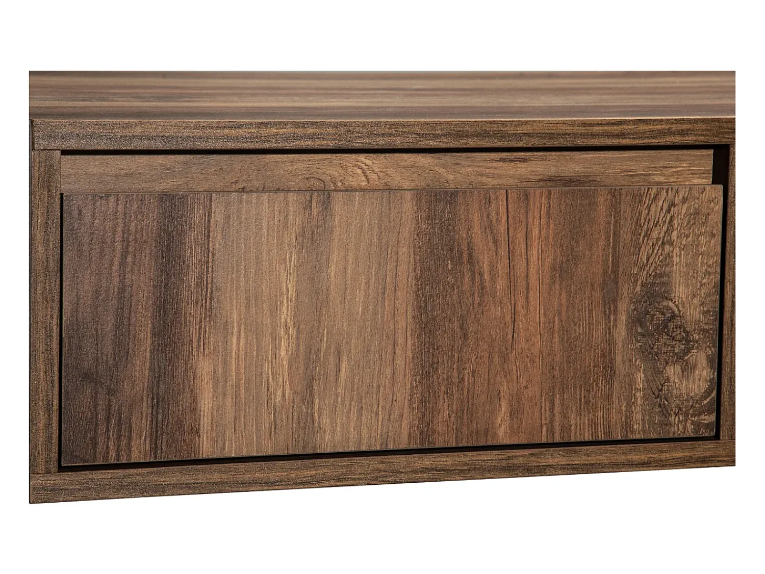 Mesa De Centro| Mesa de centro com compartimentos de armazenamento em ambos os lados, mesa de sofá para sala de estar, madeira + cinza escuro Natural escuro