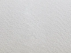 Outlet Vente-unique Mesa de centro com compartimento de arrumação em tecido bouclé e MDF - - SORIELI Branco