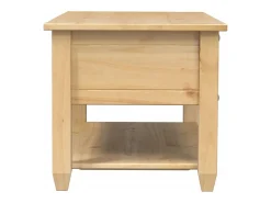 Sale vidaxl Mesa de centro com gavetas Corona 100x48x45 cm pinho maciço Natural claro