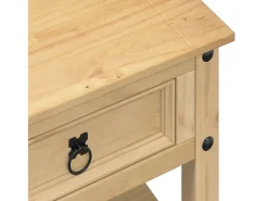 Sale vidaxl Mesa de centro com gavetas Corona 100x48x45 cm pinho maciço Natural claro