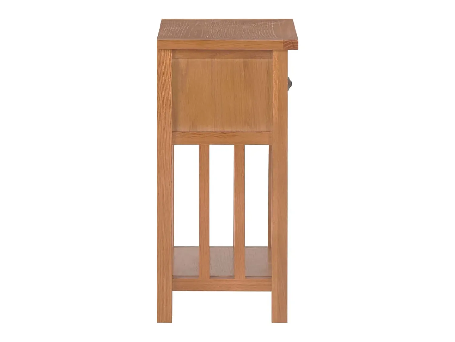 Mesa De Centro* Mesa de centro com gaveta 35x27x55 cm madeira carvalho maciça PT892678 Castanho