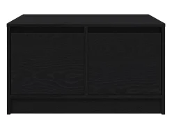 Mesa De Centro*vidaxl Mesa de centro com gavetas 70,5x70x40 cm carvalho Preto